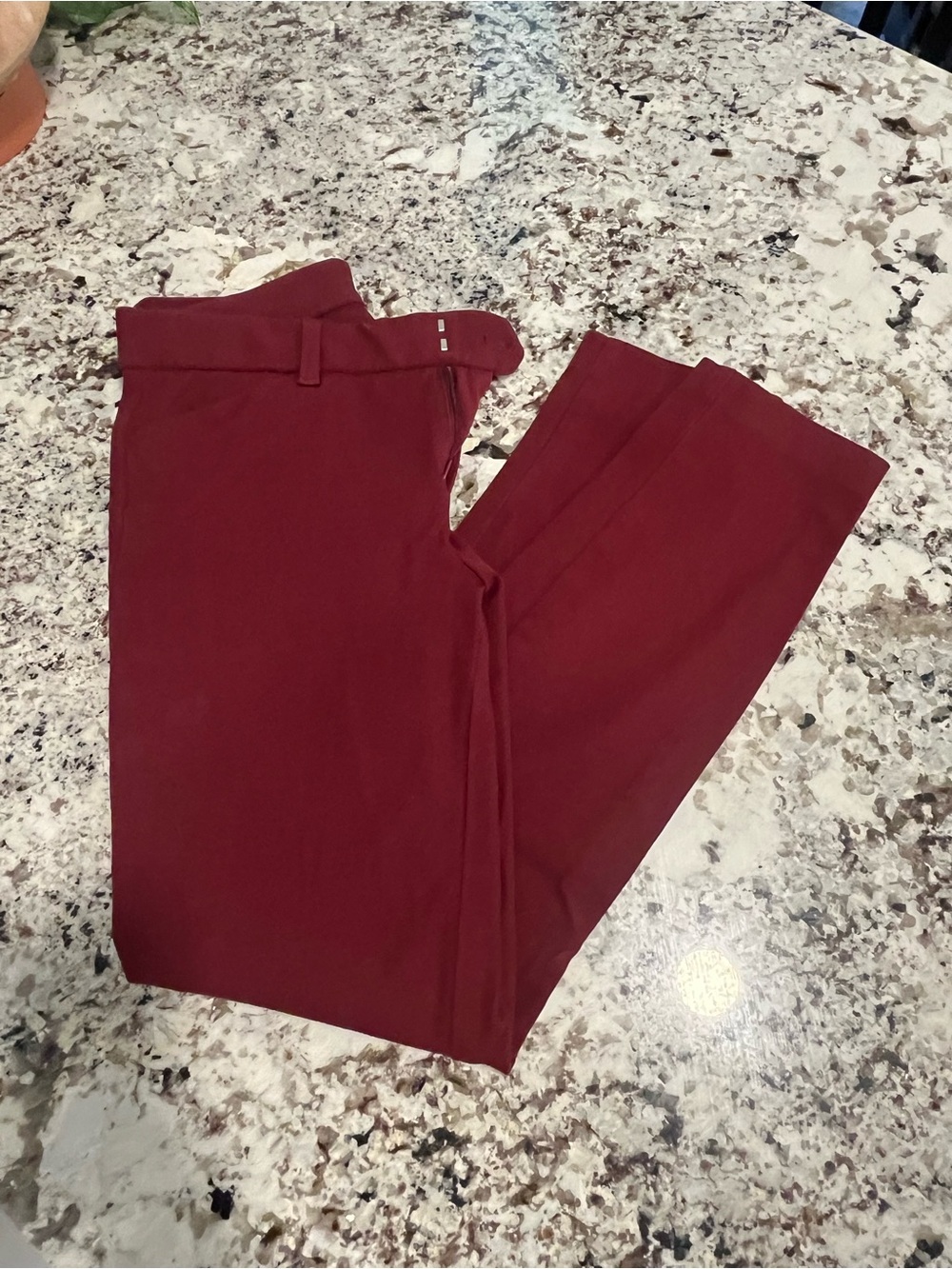 GAP Women's Skinny Ankle Dress Pants in Burgundy